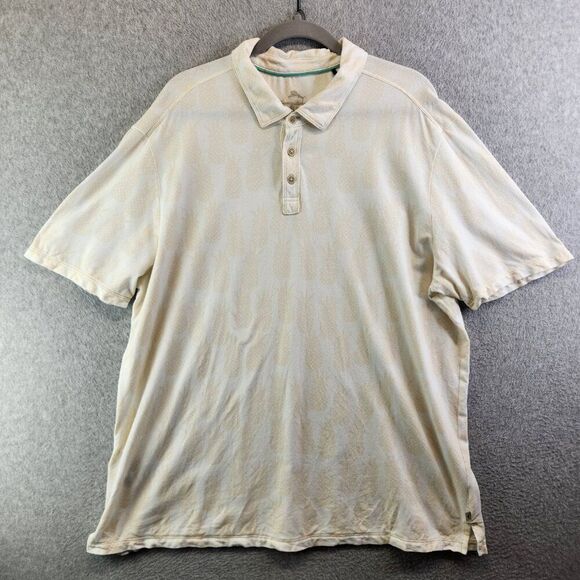 Tommy Bahama Shirt Mens XXL Yellow Pineapples Polo Resortwear Tropical Vacation - Picture 15 of 15